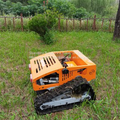 remote control mower on tracks, China slope mower cost price, remote brush cutter for sale