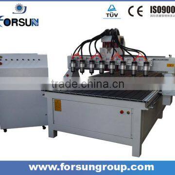 8 spindles wood cutting cnc router /wood engraving cnc router with 8 heads