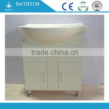 Narrow Cabinet White PVC Bathroom Cabinet Cheap Bath Suit Cabinet