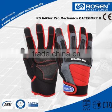 RS SAFETY Work glove EN388 Firm grip gloves with PU leather touch screen