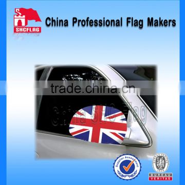 Country logo design car mirror cover flag for promotion