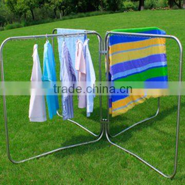 2015 indoor outdoor stainless steel adjustable standing clothes drying hanger FB-40A