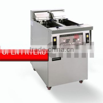 open electric fryer with oil filter for industrial direct sale