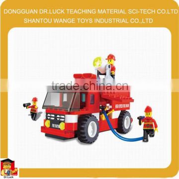 2014 large fire fighter education kids plastic blocks toys