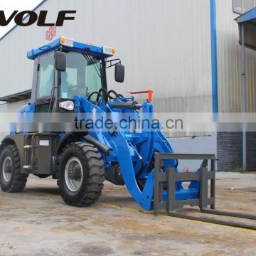 Popular CE Approved Farm Machine Mini Wheel Loader with Pallet Forks with Cheap Price