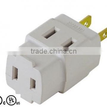 UL CUL ac 3 outlet adapter 2 prong 3 way tap