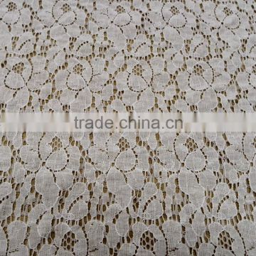 nylon cotton knit fabric lace with best quality competitive price