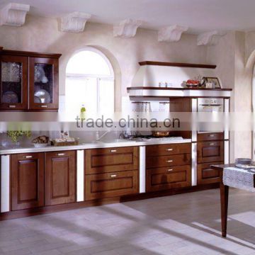 Classic design solid wood kitchen cabinet