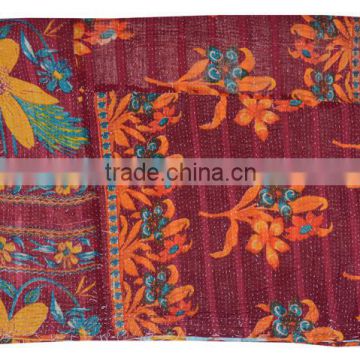 handmade indian kantha quilts / old vintage kantha quilts