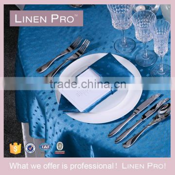 Linen Pro Blue High End 5 Star Restaurant and Hotel Table Linen Table Cloth