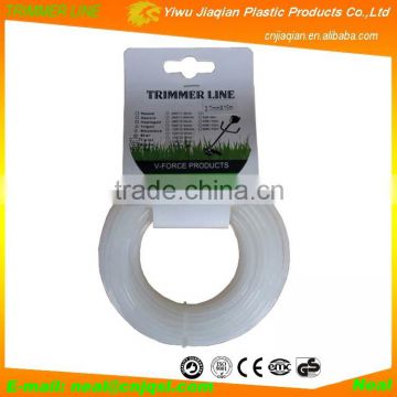 Head Card Packing 2.7mm Diameter / 15M Length Grass Trimmer Line For Cutting Grass