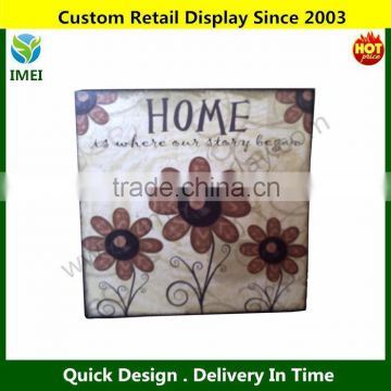 wood decorative box sign 8x8" YM3-244