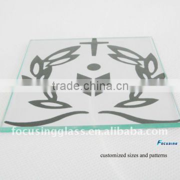 High quality tempered glass coasters