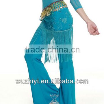 Qiancai Wholesale long yoga practice pants,belly dancing trousers,belly dance practice pants (QC10012)