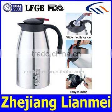 double wall stainless steel vacuum flask/coffee pot 1200ml