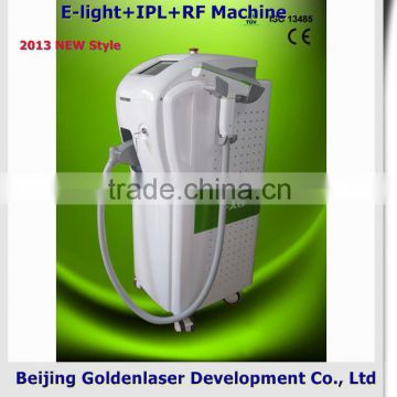 2013 Exporter Beauty Salon Equipment Diode Remove Diseased Telangiectasis Laser E-light+IPL+RF Machine 2013 Ipl Replacement Lamp Age Spot Removal 