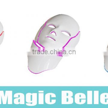 High quality Three colors photon led Charcoal micro-rent led facial neck mask from china