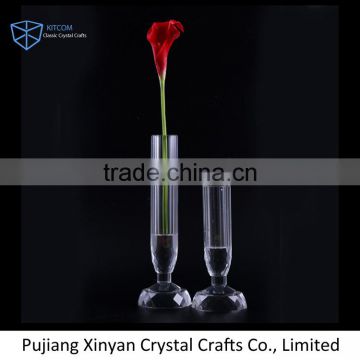 TOP SALE unique design flower crystal vase from manufacturer