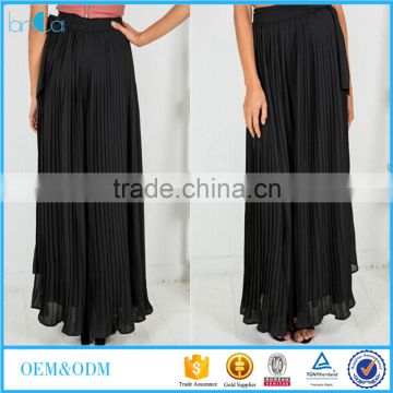 Wholesale Pleated Skirt Full length Summer skirt