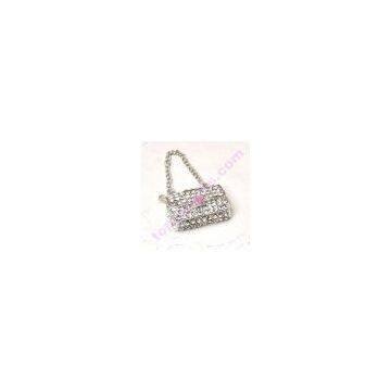 hand bag rhinestone cameo iphone 4s ornament