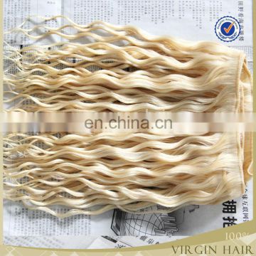 No tangle and shedding fashion products loose different types of honey blonde curly weave hair