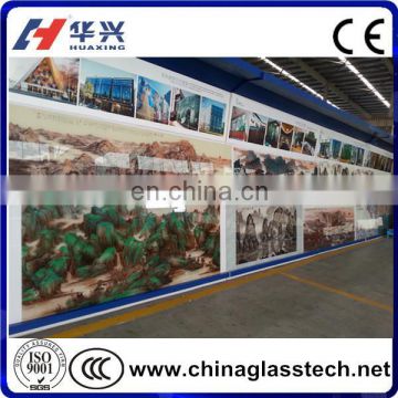CE&CCC&ISO Tempered Glass Pattern Customized Decorative Glass Wall Art