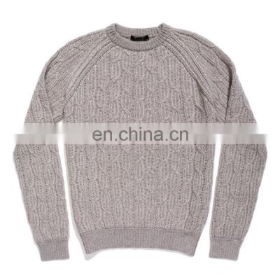 Mens Cable Knit Pure Cashmere Sweater Casual Warm Sweater