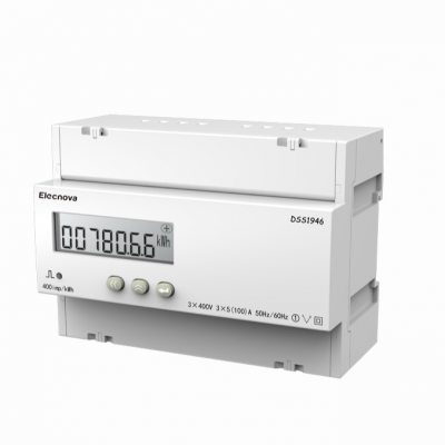 DSS1946 din rail mounted 3 phase digital lcd display multi-function energy meter with rs485