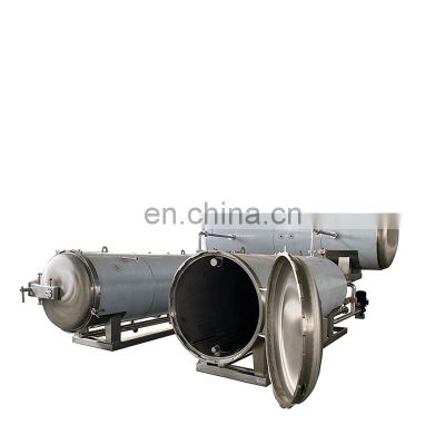Fruits and vegetables drinks juice pressure and steam autoclave sterilizer