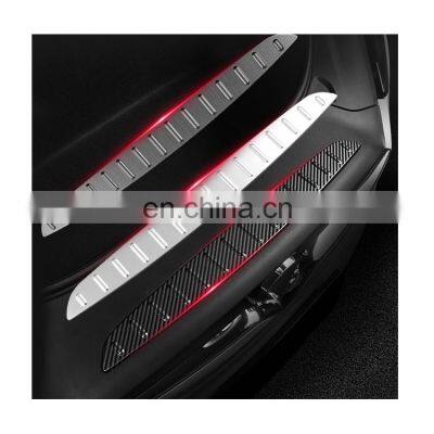 Car accessories Stainless steel hood trim carbon fiber body kit for  tesla model x