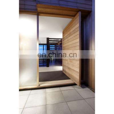 Exterior Front Main Entry Solid Core Design Modern Pivot Wooden Doors