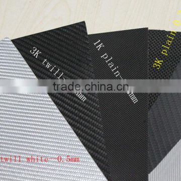Pure carbon fiber sheet 1K 1.5K,3Kplain/twill weave