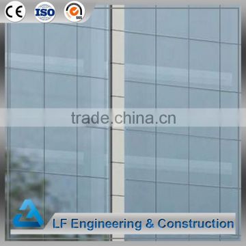 Long span Steel space frame exterior glass wall