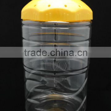 3600ml cheap round clear plastic lolly jar for sale