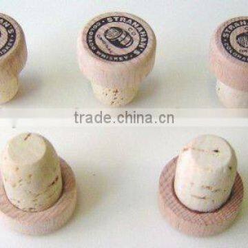 vodka wood top cork stoppers