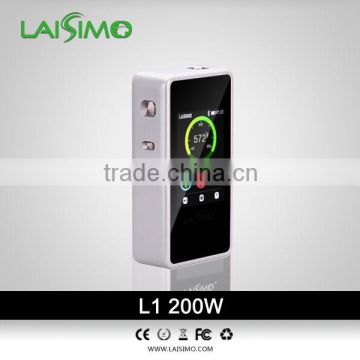 Laisimo temperature control mod manufacturer laisimo L1 200w LK colorful ecig