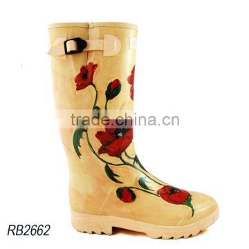 Ladies' Cheap Garden Rubber Rain Boots /Garden Rubber Boots /Rain Boots