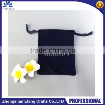 Lovely Custom printed velvet drawstring pouch fabric gift bags