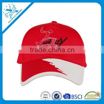 fashion hats caps custom embroidery wholesale cheap red 5 panel hats