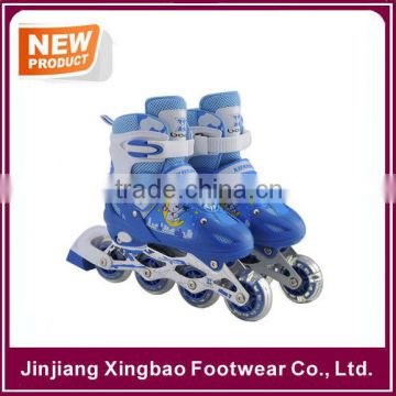 2015 new kids four wheel roller skate shoes with PU and PVC sole