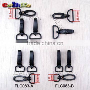 Plastic Swivel Snap Hook Black For Weave Paracord Lanyard Buckles Backpack Straps Webbing #FLC083-A/B/C/D