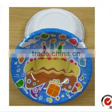 Birthday disposable paper soup bowl with cute printing