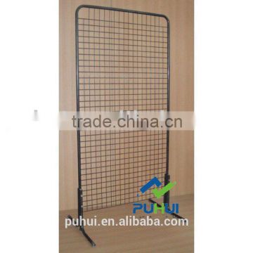 universal foldable double sided metal floor wire rack from china supplier