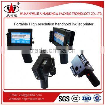 Portable type barcode inkjet printer