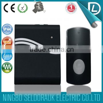 OEM/ODM available smart home waterprrof vibration doorbell