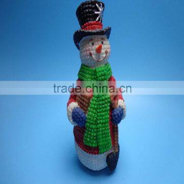 resin material and Christmas snowman statue for home decoration