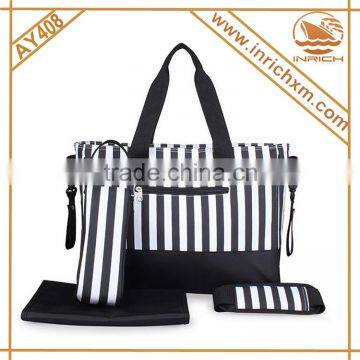 European hot sale designer 5 in 1 diaper baby bag set product for mummy