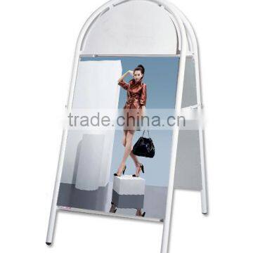 Round Head Double Sided Iron A1 Poster A-board Free Display Standing