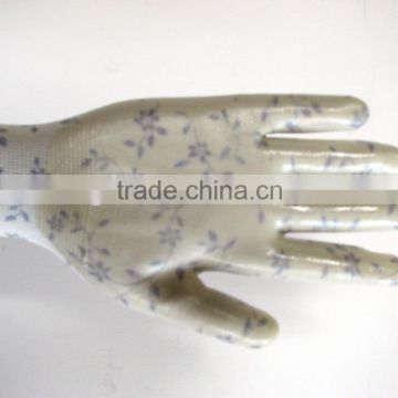 Garden nitrile coated gloves gloves industry