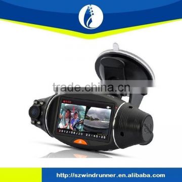 2.7 Inch HD 1080P Dash HD DVR R310 Camera Car 170 Degree GPS logger G-sensor Night Vision TFT LCD Dual 2 Lens